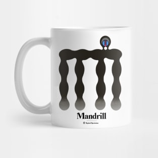 Bold monkey print "Mandrill" Mug